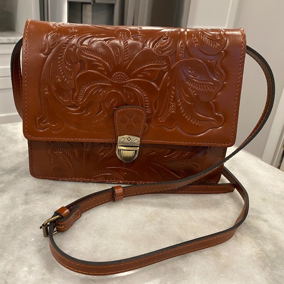 NIB PATRICIA NASH Locri Tooled Leather Crossbody Bag Purse - Picture 5 of 9